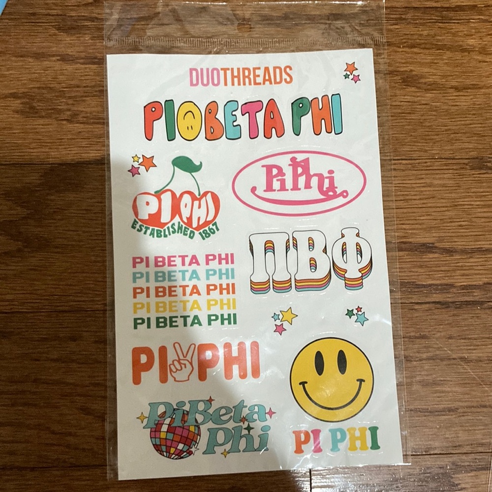 PI BETA PHI Sorority Stickers